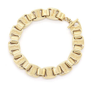 SALVATORE FERRAGAMO Vintage Gold Charm Bracelet